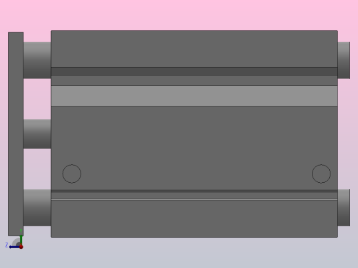 MGQ（φ32～φ100） 薄型带导杆气缸[MGQM50-150]右视缩略图