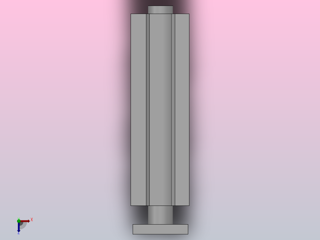 MGQ（φ32～φ100） 薄型带导杆气缸[MGQM50-150]俯视图