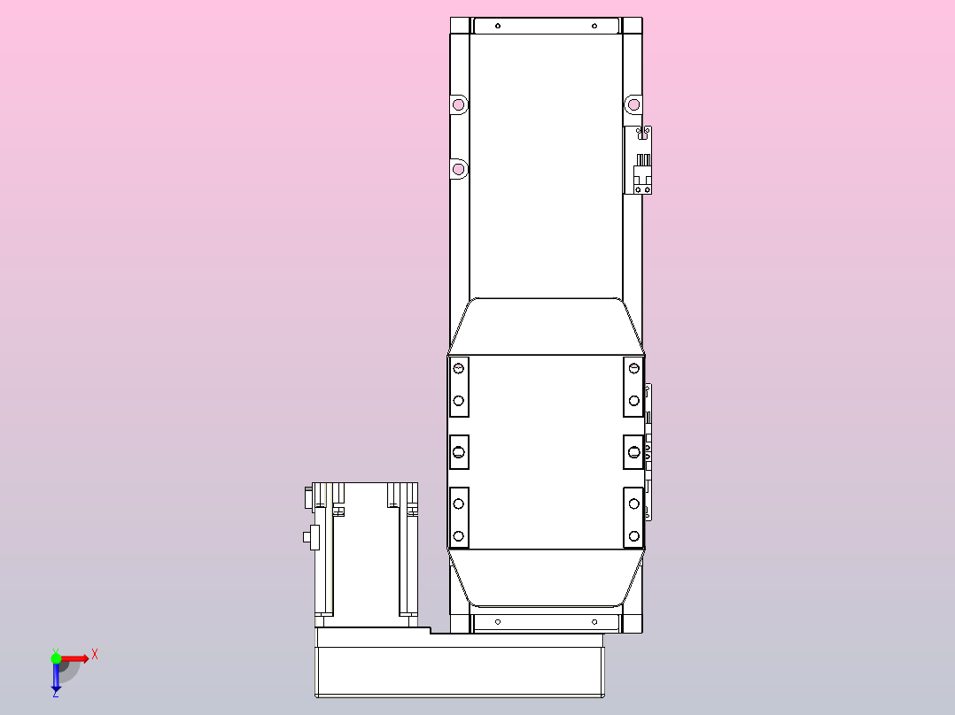 滚珠丝杠直线轴内置导轨TPA-GCR-150-2010C-L200-MR-M75-N3俯视图