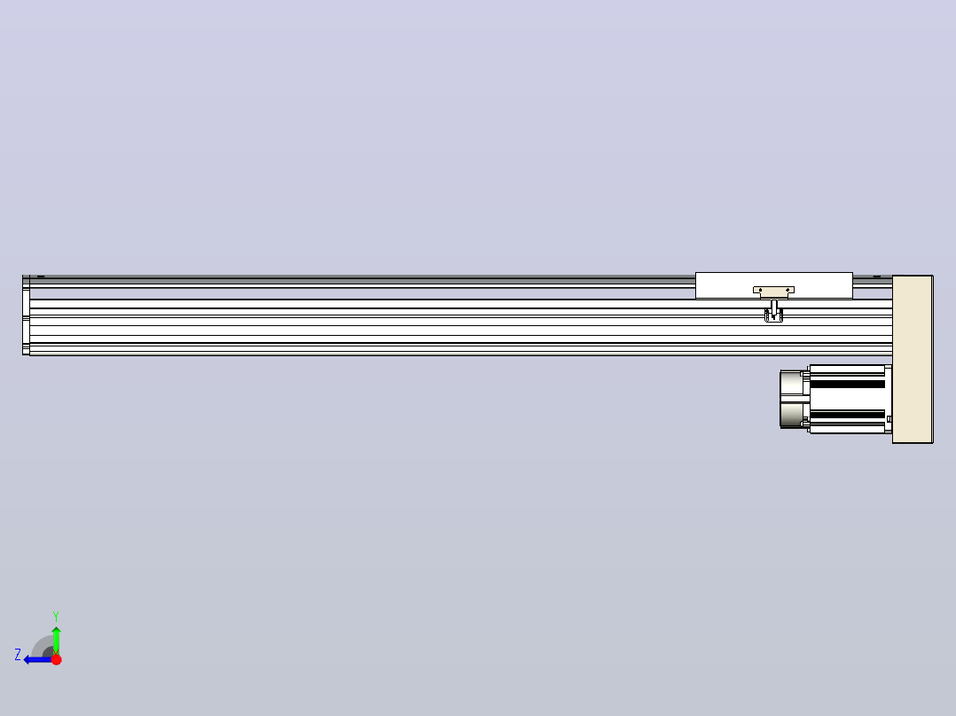 日规模组半封闭丝杆TPA-HNR-220D-3210C-L900-MP-C-P1K-N3右视图