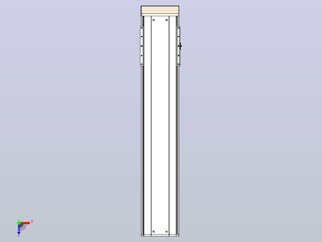 日规模组半封闭丝杆TPA-HNR-220D-3210C-L900-MP-C-P1K-N3俯视图