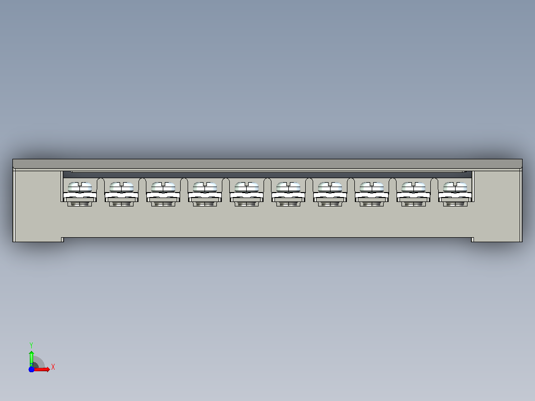 TB-1510接线端子三维模型202011前视图