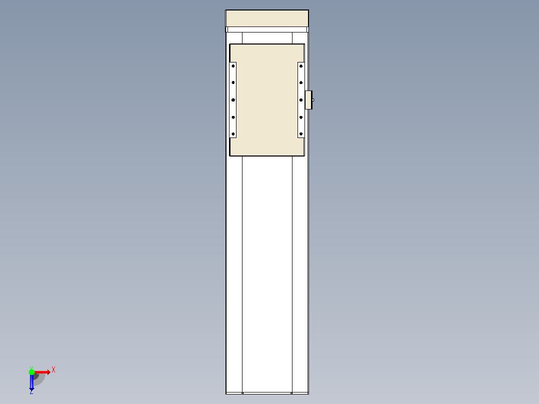 滚珠丝杠直线轴带导轨全封闭TPA-HCR-220D-3210C-L600-MP-C-P1K-N3俯视图
