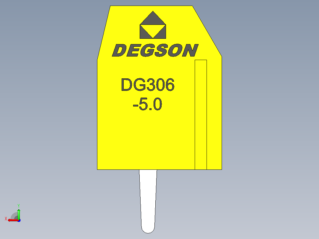 4针DG306 5黄色间距5毫米后视图