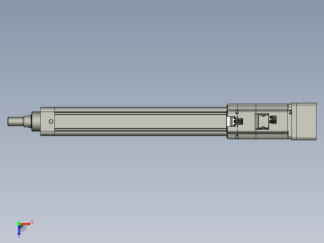 轻载电动缸TPA-ESR50-1610C-L400-MR-W-P40-C3俯视图
