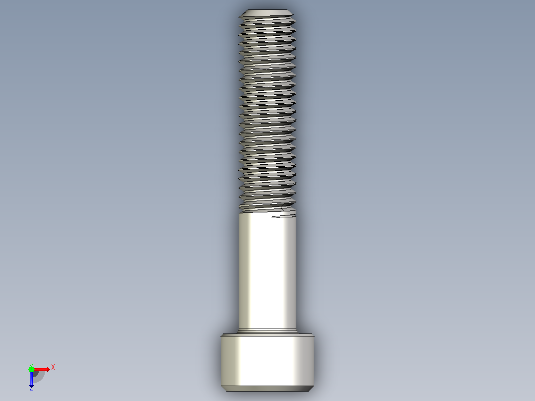 DIN_EN_ISO_4762_M8x45.ipt内六角螺钉俯视图