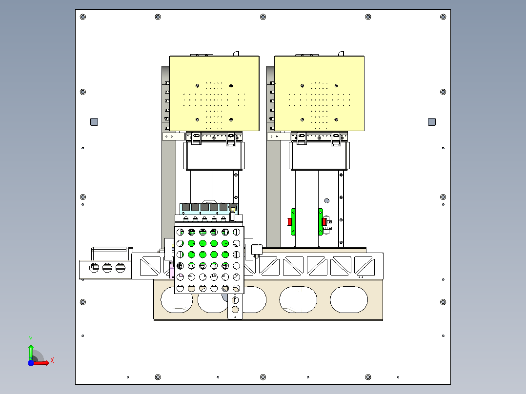 A400 双工位 PCB 板自动植球机前视图