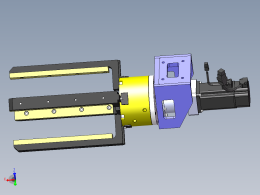 旋转夹紧手爪sw16可编辑