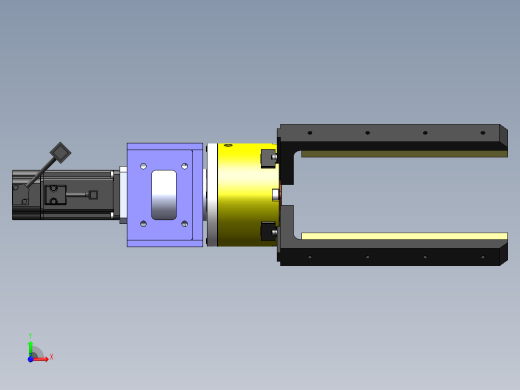 旋转夹紧手爪sw16可编辑前视缩略图