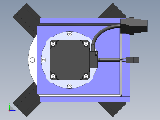 旋转夹紧手爪sw16可编辑左视缩略图