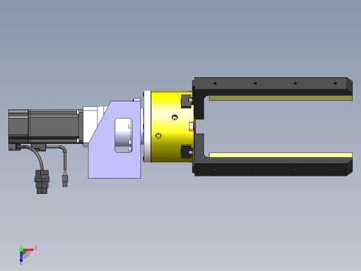 旋转夹紧手爪sw16可编辑俯视缩略图