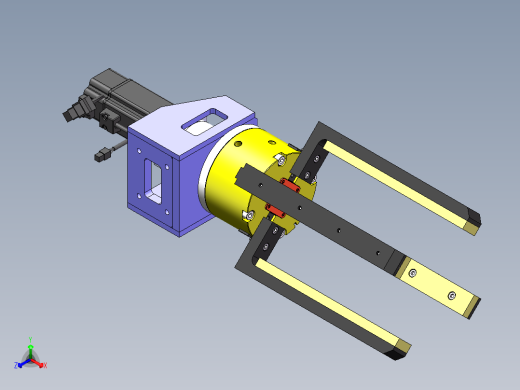 旋转夹紧手爪sw16可编辑正等轴测缩略图