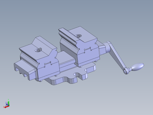 机用虎钳台虎口钳cad图纸solidworks三维模型3D建模工程图素材