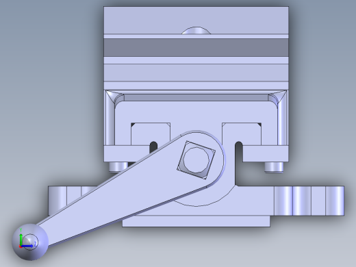 机用虎钳台虎口钳cad图纸solidworks三维模型3D建模工程图素材左视缩略图