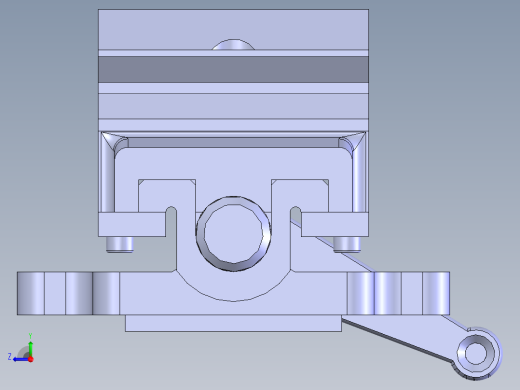 机用虎钳台虎口钳cad图纸solidworks三维模型3D建模工程图素材右视缩略图