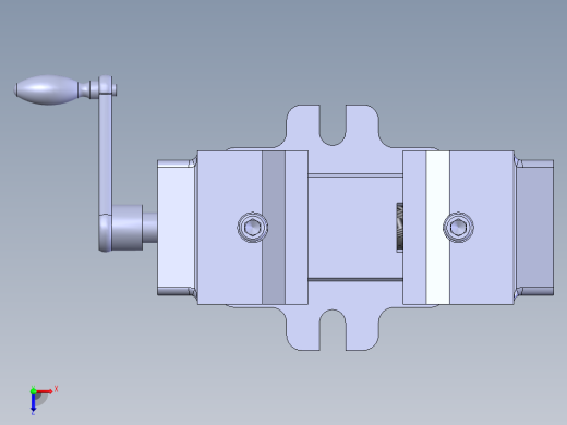 机用虎钳台虎口钳cad图纸solidworks三维模型3D建模工程图素材俯视缩略图