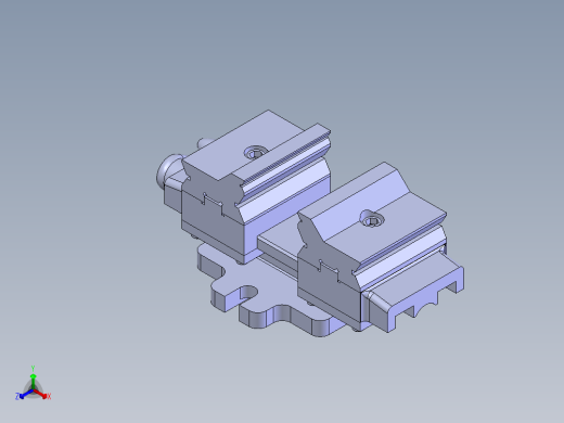 机用虎钳台虎口钳cad图纸solidworks三维模型3D建模工程图素材正等轴测缩略图
