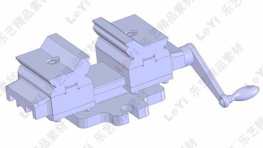 机用虎钳台虎口钳cad图纸solidworks三维模型3D建模工程图素材缩略图