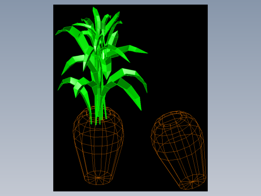 室内家具及植物三维模型四-HH004