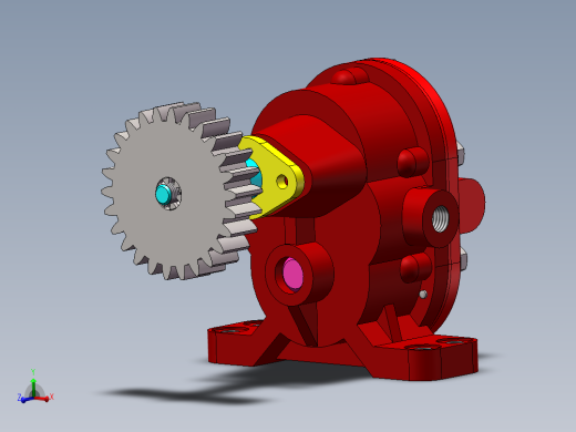 齿轮油泵装配体