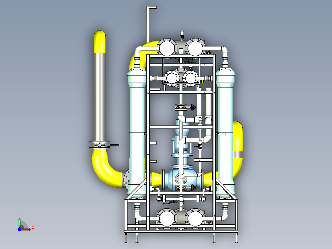 100立方米超滤设备前视图