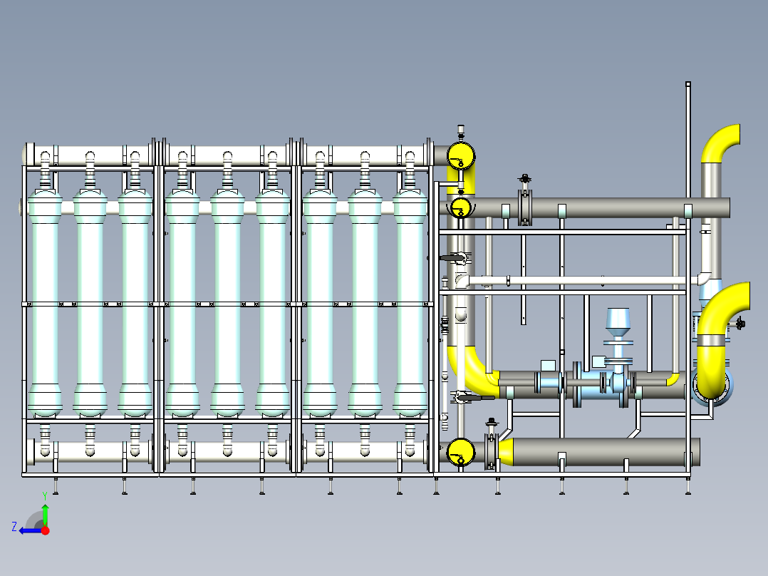 100立方米超滤设备右视图