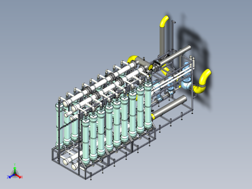 100立方米超滤设备正等轴测缩略图