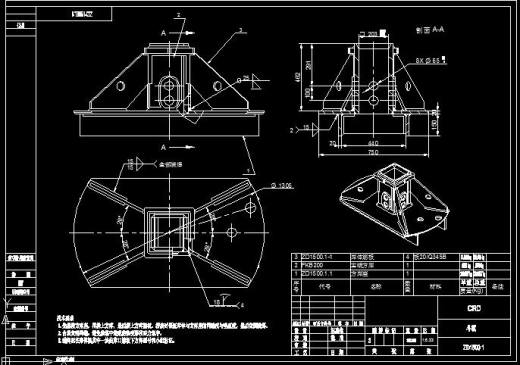 1.5米旋挖截齿捞砂钻斗（全套图纸）缩略图