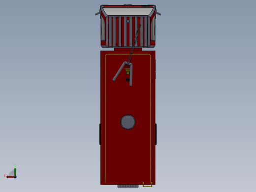 5.消防车 3d模型图纸后视缩略图
