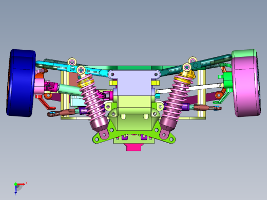四轮独立悬挂智能遥控车俯视缩略图