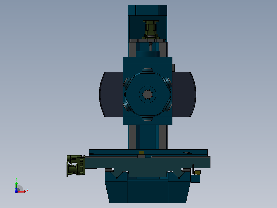 国外立式加工中心模型前视图