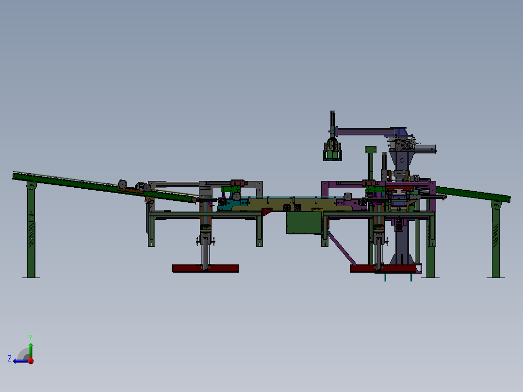 高度自动化灌装生产线右视图