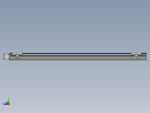 直线模组WG-LHB12-S1300-L(B)设计图纸右视缩略图