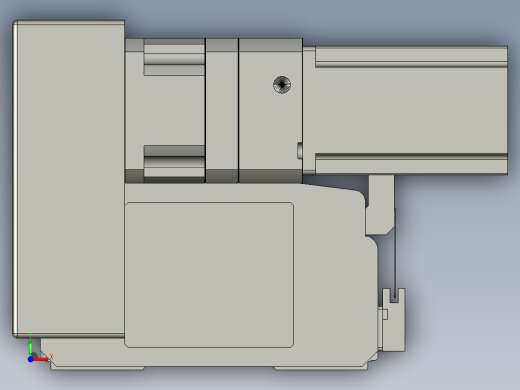 直线模组LHB21-L40-S1300-LU设计图纸前视缩略图