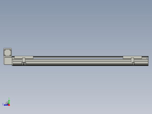 直线模组LHB21-L40-S1300-LU设计图纸右视缩略图