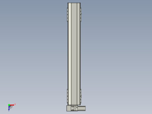 直线模组LHB21-L40-S1300-LU设计图纸俯视缩略图