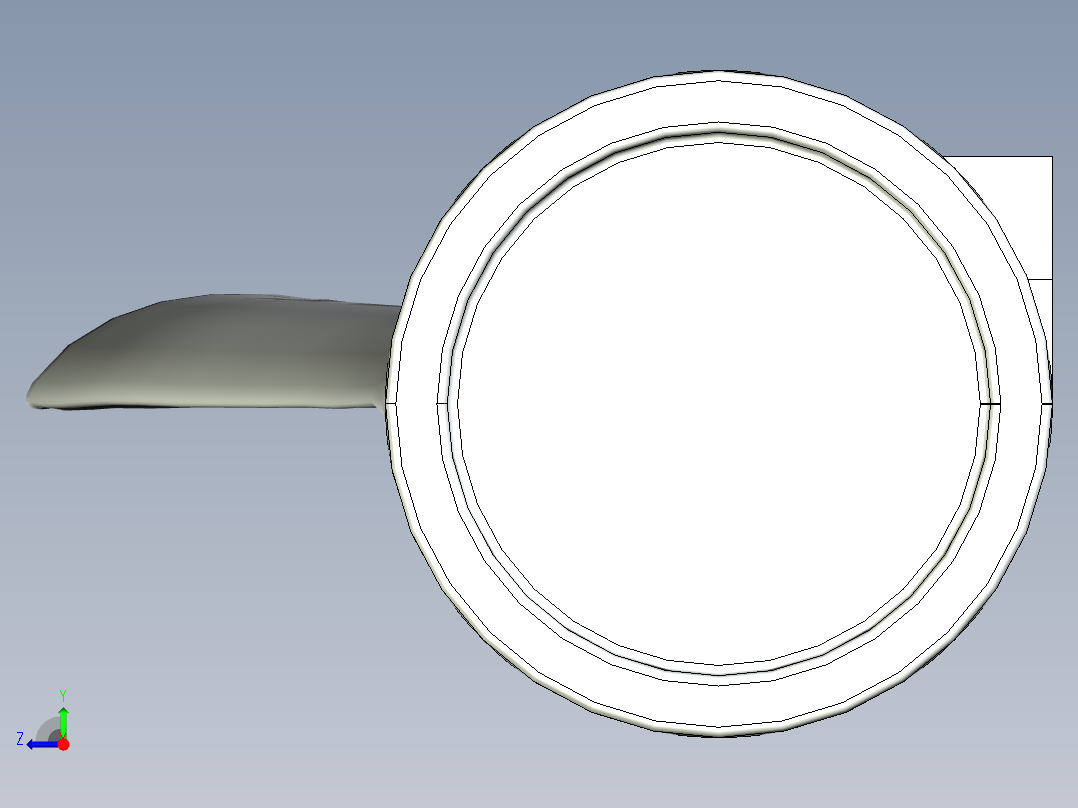 涡轮 叶片 涡扇 (22)右视图
