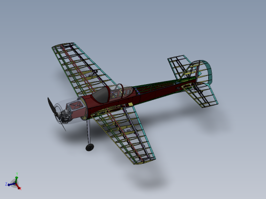 1468雅克航模飞机SW设计