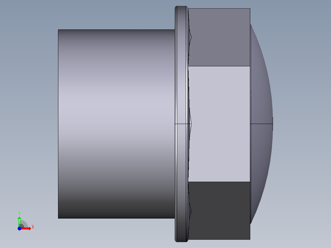 8PFV (A) BSP螺纹插头前视图