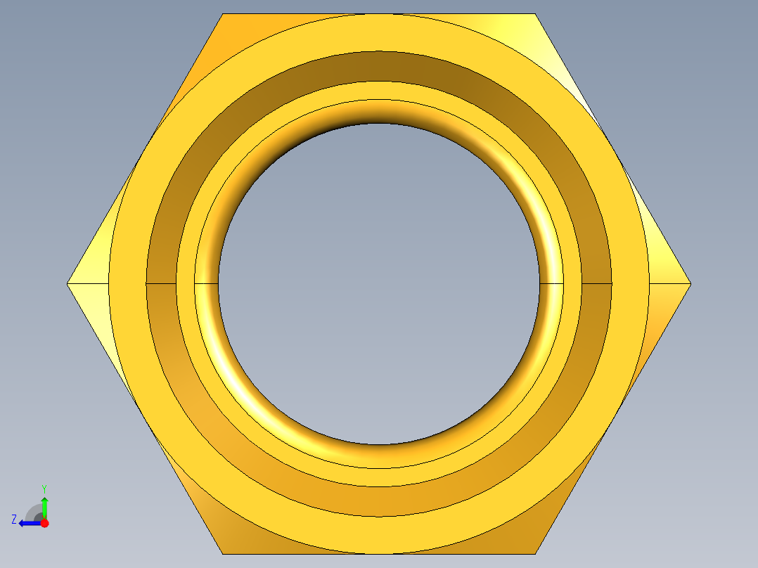 扩口式工业通用硬管接头Long Forged Nut 14FL-10右视图