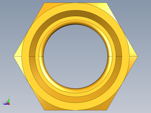 扩口式工业通用硬管接头Long Forged Nut 14FL-10右视缩略图