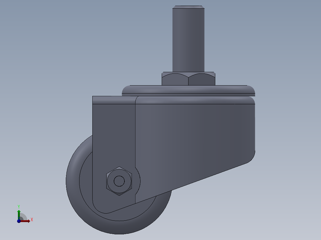 40万向轮前视图