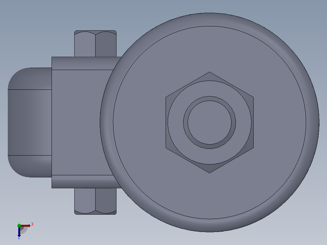 40万向轮俯视图