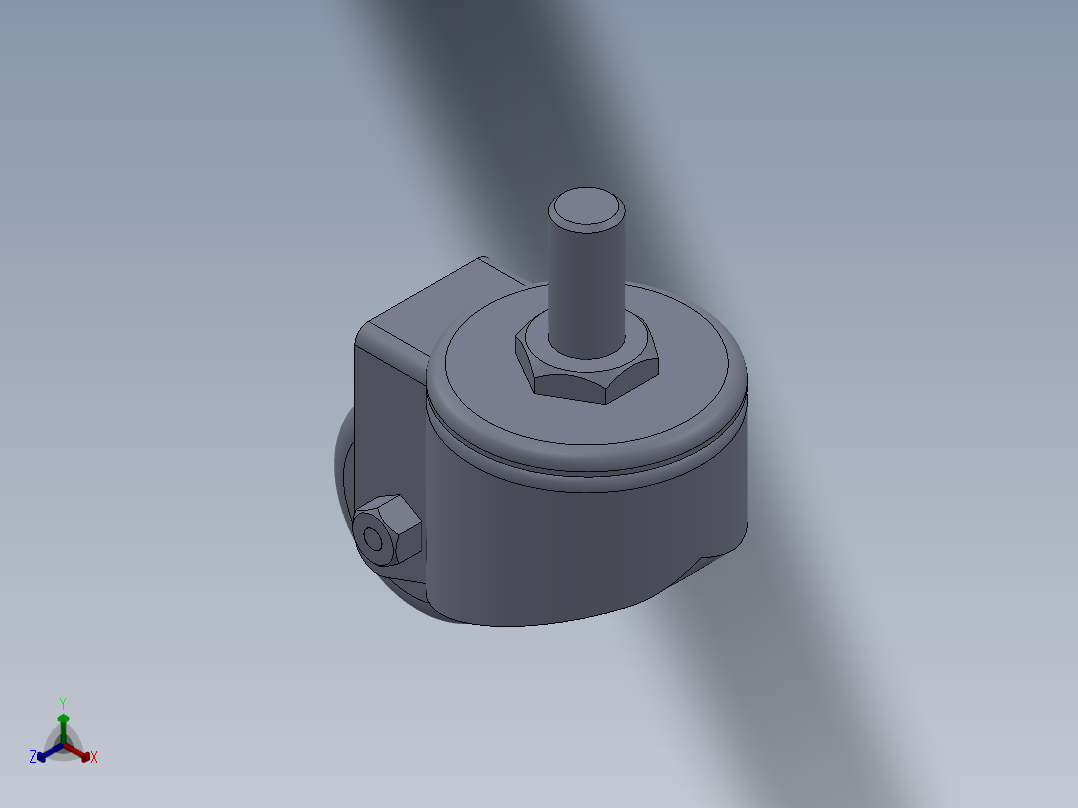 40万向轮正等轴测图