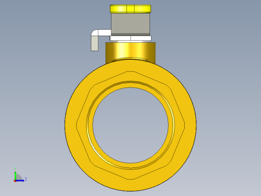 管道手动球阀-水管开关阀-手动阀门铜球阀DN50左视缩略图