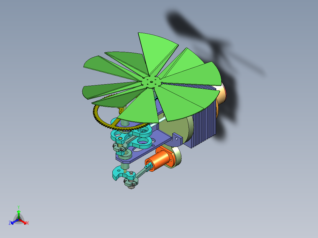 阿尔法型斯特林发动机模型-stp