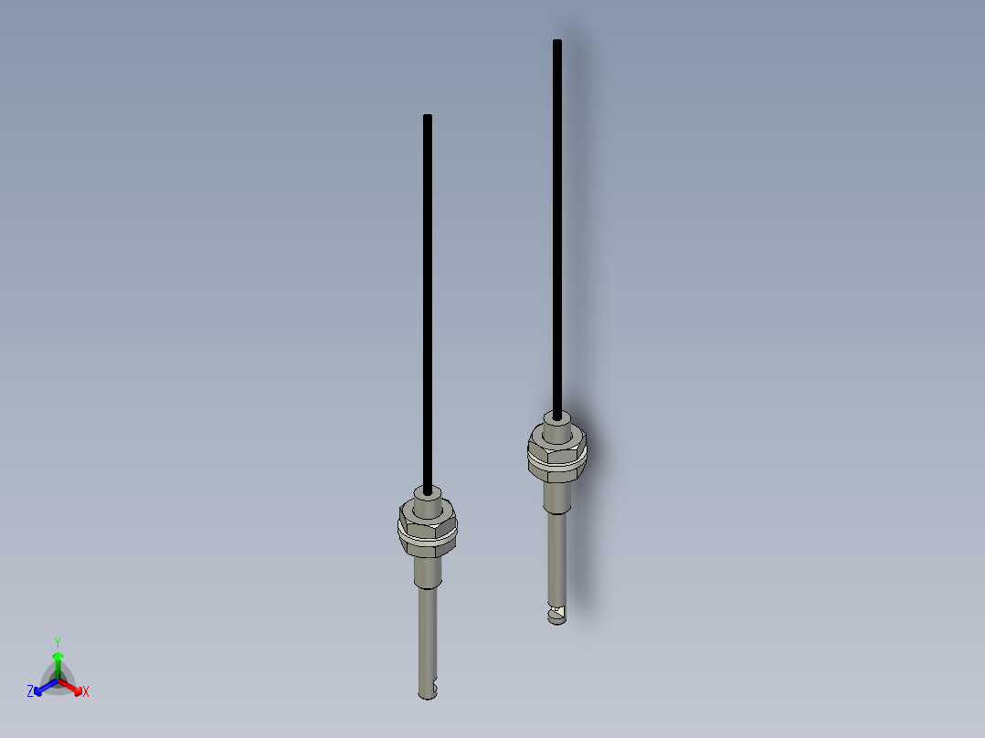 侧视光纤_对射型FT-F313正等轴测图