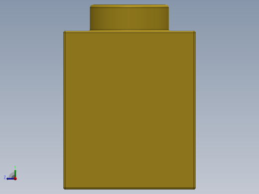 乐高机械组积木（横梁）-370224 Bright Yellow Technic Brick 1 x 8 with Holes右视缩略图