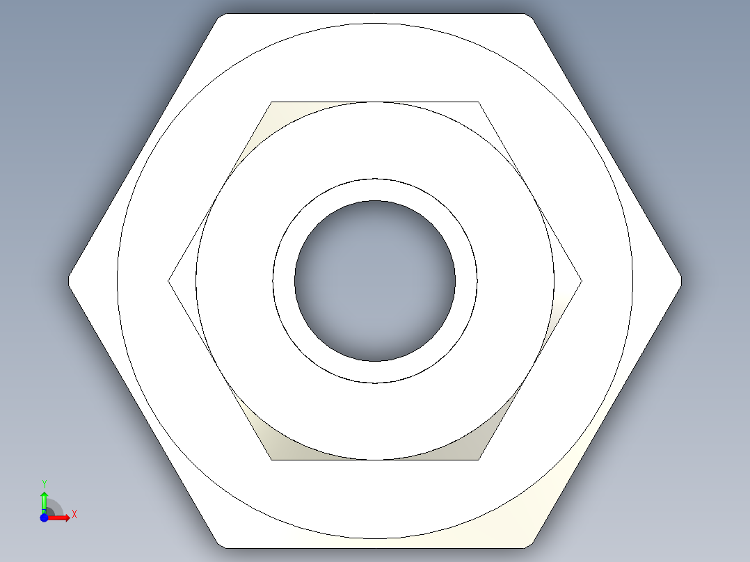 不锈钢世伟洛克管接头，阳连接器，1-2英寸。管子外径x 3-4英寸。直肩ISO外螺纹前视图