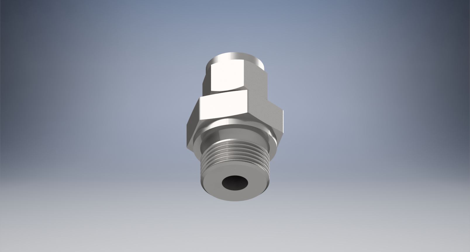 不锈钢世伟洛克管接头，阳连接器，1-2英寸。管子外径x 3-4英寸。直肩ISO外螺纹